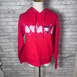 Tommy Hilfiger Red Heart Argyle Graphic Hoodie